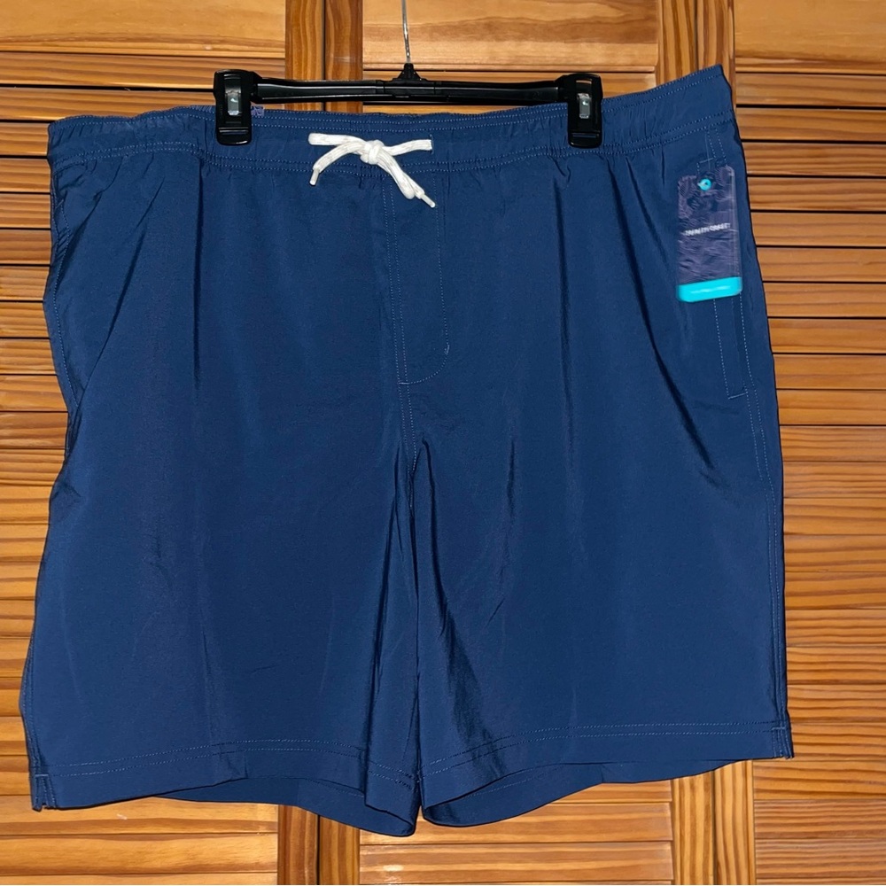 Trinity Coast Blue Swim Trunks 2XLT New‎ with Tags